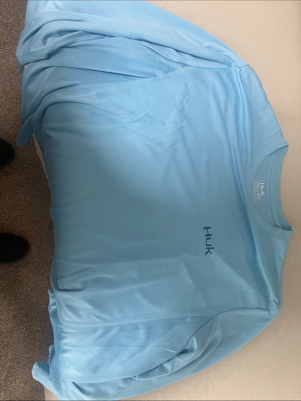 Huk Light Blue Performance Fishing Tee